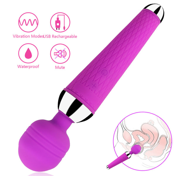 Adult Electronic Toy Products Fun G-spot Charging AV Stick Silicone Female Sex Toys for Women USB Electronic Toys Pet Game