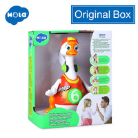 HOLA 828 Hip Hop Dancing Walking Swing Goose Musical Educational Gift Toy for 1 Year Old Toddlers Learning Educational Toys Gift