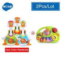 HOLA 828 Hip Hop Dancing Walking Swing Goose Musical Educational Gift Toy for 1 Year Old Toddlers Learning Educational Toys Gift