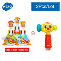 HOLA 828 Hip Hop Dancing Walking Swing Goose Musical Educational Gift Toy for 1 Year Old Toddlers Learning Educational Toys Gift