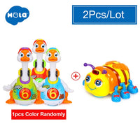 HOLA 828 Hip Hop Dancing Walking Swing Goose Musical Educational Gift Toy for 1 Year Old Toddlers Learning Educational Toys Gift