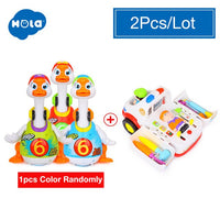HOLA 828 Hip Hop Dancing Walking Swing Goose Musical Educational Gift Toy for 1 Year Old Toddlers Learning Educational Toys Gift
