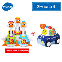 HOLA 828 Hip Hop Dancing Walking Swing Goose Musical Educational Gift Toy for 1 Year Old Toddlers Learning Educational Toys Gift