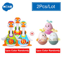 HOLA 828 Hip Hop Dancing Walking Swing Goose Musical Educational Gift Toy for 1 Year Old Toddlers Learning Educational Toys Gift