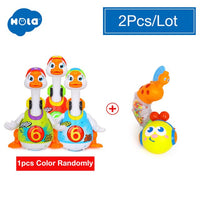 HOLA 828 Hip Hop Dancing Walking Swing Goose Musical Educational Gift Toy for 1 Year Old Toddlers Learning Educational Toys Gift