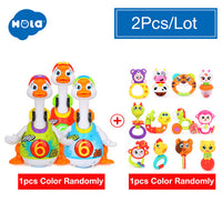 HOLA 828 Hip Hop Dancing Walking Swing Goose Musical Educational Gift Toy for 1 Year Old Toddlers Learning Educational Toys Gift