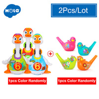 HOLA 828 Hip Hop Dancing Walking Swing Goose Musical Educational Gift Toy for 1 Year Old Toddlers Learning Educational Toys Gift