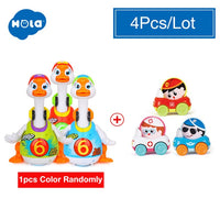 HOLA 828 Hip Hop Dancing Walking Swing Goose Musical Educational Gift Toy for 1 Year Old Toddlers Learning Educational Toys Gift