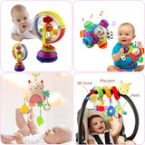 Soft Baby Toys 0-12 Months Music Crib Stroller Hanging Spiral Kids Sensory Educational Toy For Newborn Baby Rattles Bed Bell