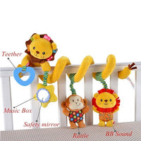 Soft Baby Toys 0-12 Months Music Crib Stroller Hanging Spiral Kids Sensory Educational Toy For Newborn Baby Rattles Bed Bell