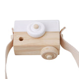 Portable Wood Safe Baby Kids Playing House Photo Props Wooden Camera Toy Birthday Christmas Gift Children Room Decor