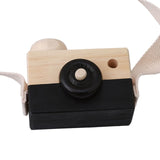 Portable Wood Safe Baby Kids Playing House Photo Props Wooden Camera Toy Birthday Christmas Gift Children Room Decor
