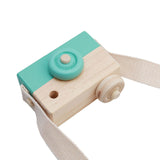 Portable Wood Safe Baby Kids Playing House Photo Props Wooden Camera Toy Birthday Christmas Gift Children Room Decor