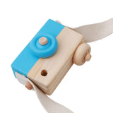 Portable Wood Safe Baby Kids Playing House Photo Props Wooden Camera Toy Birthday Christmas Gift Children Room Decor