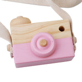Portable Wood Safe Baby Kids Playing House Photo Props Wooden Camera Toy Birthday Christmas Gift Children Room Decor