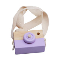 Portable Wood Safe Baby Kids Playing House Photo Props Wooden Camera Toy Birthday Christmas Gift Children Room Decor