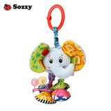 Sozzy Baby Soft Plush Stuffed Animal Pull and Shake Vibrate Rattle Bed Crib Mobile Hanging Funny Bebe Toys for Newborn Children