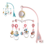 Baby Toys 0-12 Months Crib Mobile Musical Bed Bell With Sky Stars Projection Rattles Early Learning Newborn Baby Educational Toy