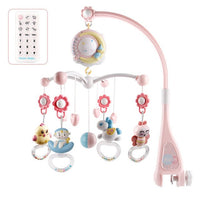 Baby Toys 0-12 Months Crib Mobile Musical Bed Bell With Sky Stars Projection Rattles Early Learning Newborn Baby Educational Toy