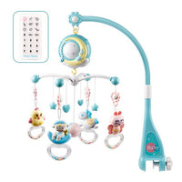 Baby Toys 0-12 Months Crib Mobile Musical Bed Bell With Sky Stars Projection Rattles Early Learning Newborn Baby Educational Toy