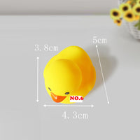 Huilong Silicone Small Yellow Duck Toy  Play Water Ducks Sounds Will Be Called Children's Educational Toys Pinch Called Duck