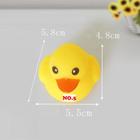 Huilong Silicone Small Yellow Duck Toy  Play Water Ducks Sounds Will Be Called Children's Educational Toys Pinch Called Duck