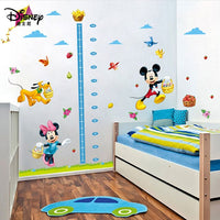 Disney stickers cartoon mickey mouse minnie dog birds kids baby nursery bedroom wall sticker height measure growth chat decor