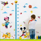 Disney stickers cartoon mickey mouse minnie dog birds kids baby nursery bedroom wall sticker height measure growth chat decor