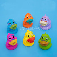 13 Pcs Mixed Animals Swimming Water Toys Colorful Soft Floating Rubber Duck Squeeze Sound Squeaky Bathing Toy For Baby Bath Toys