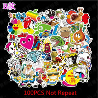 100 pcs/pack Classic Fashion Style Graffiti Stickers For Moto car & suitcase cool laptop stickers Skateboard sticker
