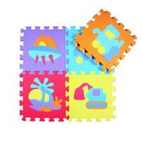 10Pcs animal Number Pattern Foam Puzzle Kids Rug Carpet Split Joint EVA baby Play Mat Indoor Soft activity Puzzle Mats